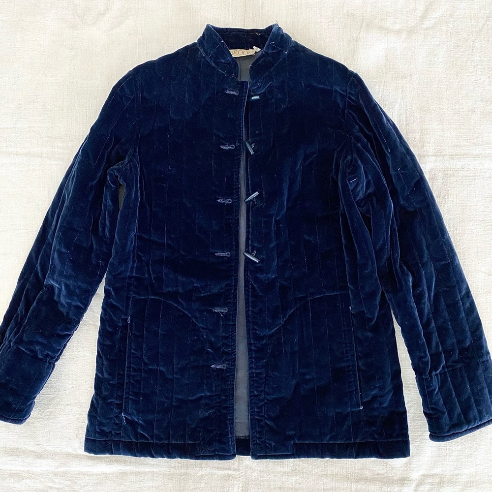 Navy Velvet Women's Blazer